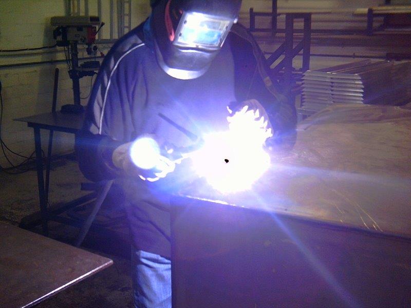 Mark at work in his MCR workshop