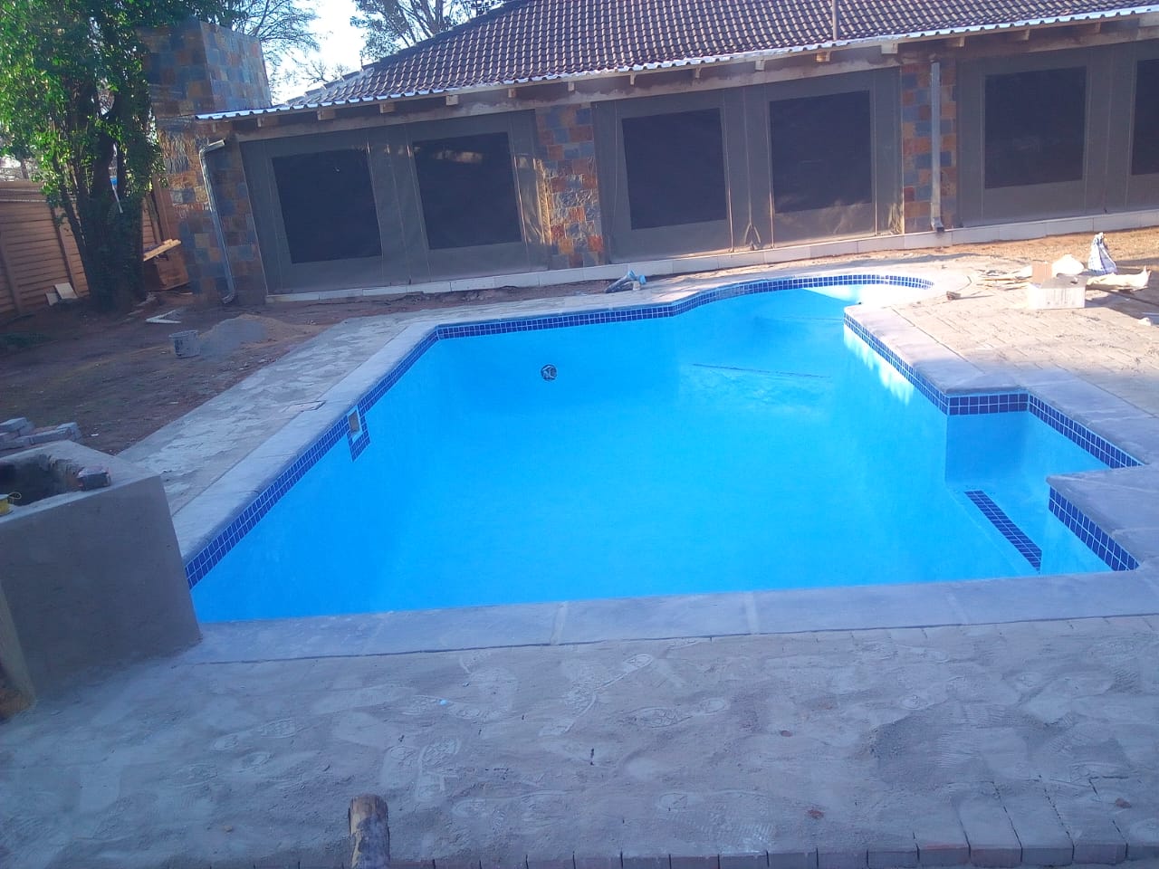 Swimming pool renovated by Brightwell Pools in Boksburg